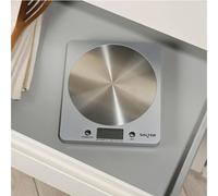 Salter Disc Digital Kitchen Scales Stylish Ultra Slim With Stainless Steel Disc