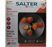 Salter Disc Electronic Kitchen Scale. Digital. 5kg/11 lb. Aquatronic for liquids
