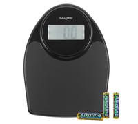 Salter Doctor Style Digital Bathroom Scale - Traditional Body Weighing Scales with Electronic Display, Large Standing Platform with Anti-Slip Mat, 200kg/31st 6lbs Capacity, Instant Readings, Black