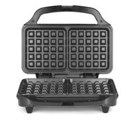 Salter Double Waffle Maker, 2 Waffle, 900W, Non-Stick, Deep Fill