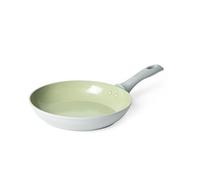 Salter Earth 24cm Frying Pan - Healthy Ceramic Non-Stick Coating, PFAS-Free Induction Cookware, Small Aluminium Egg Pancake Cooking Skillet, Easy Clean, PFOA/PTFE-Free, Stay Cool Handle, Green