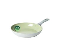 Salter Earth 28cm Frying Pan - Healthy Ceramic Non-Stick Coating, PFAS-Free Induction Cookware, Small Aluminium Egg Pancake Cooking Skillet, Easy Clean, PFOA/PTFE-Free, Stay Cool Handle, Green