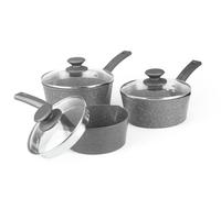 Salter Easypour 3 Piece Saucepan Set