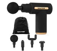 Salter Mini Massage Gun 4 Different Heads LCD Panel Handheld Muscle Relief Black