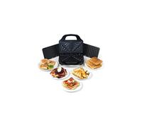 Salter EK2143 3-in-1 Snack Maker -Deep Fill Waffle Iron, Sandwich Panini Press & Toastie Maker, Interchangeable Non-Stick Plates,900W,Indicator Lights