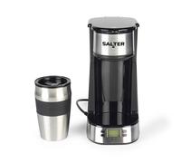 Salter EK2732 Personal Coffee Machine - One Cup Filter Coffee Maker, Includes 420ml Stainless Steel Travel Mug, Removable & Washable Filter, Quick