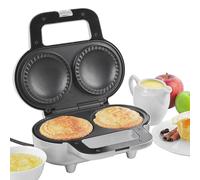 Salter EK4082 XL Double Pie Maker - Twin Deep-Fill Pie Machine, Non-Stick & Crimp-Edged Cooking Plates, 3-5 Minute Pre-Heat, Locking Latch,