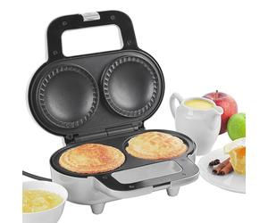 Salter EK4082 XL Double Pie Maker - Twin Deep-Fill Pie Machine, Non-Stick & Crimp-Edged Cooking Plates, 3-5 Minute Pre-Heat, Locking Latch,