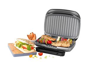 Salter EK4366 Cosmos Electric Health Grill - Non-Stick Griddle Plate & Panini Press, Large Sandwich Toaster, Drip Tray, Automatic Temperature Control, Compact, Indoor Cooking With Little To No Oil