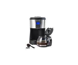 Salter EK4368 Bean to Jug Coffee Machine ? Electric Coffee Grinder, 750ml Filter Coffee Maker with Reusable Filter, Digital Display with Programmable
