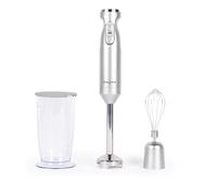 Salter EK4587MMS Aspen Blend & Whisk Pro - 2 in1 Food Mixer, Immersion Stick Blender, Electric Baking Whisk, Food Chopper, Stainless Steel Blade, Variable Speed Settings, 700ml Beaker, 1000W, Silver