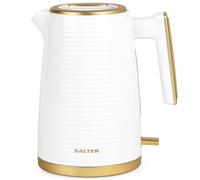 Salter EK5031WHT Palermo Electric 1.7L Kettle - 3000W Rapid Boil, 360 Swivel Base, Auto Shut-Off, Boil-Dry Sensor, Anti-Limescale Filter