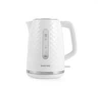 Salter EK5574WHT Glacier Electric Kettle - 1.7L Capacity, 360° Swivel Base, Strix Technology Controller, Boil Dry Sensor, Auto Shut Off, Limescale Filter, Stylish Modern Design, White, 3000 W