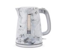 Salter EK5831WMA Marble 1.7 L Kettle - Rapid Boil, 360° Swivel Base, Removable Limescale Filter, Water Level Indicator, Unique Marble Design, Boil Dry Sensor & Auto Shut-Off, Otter Control 3000W White