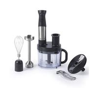 Salter EK5877 5 in 1 Blend & Prep ? Compact Food Chopper with 1.2L BPA-Free Bowl, Immersion Stick Blender with 2 Speed Settings, Chop, Slice, Shred,