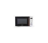 Salter EK5932WHT Toronto 20L Digital Microwave - 95-Minute Timer, Defrost, 25.5cm Glass Turntable, 8 Auto-Function Presets, LED Display, Wood-Effect