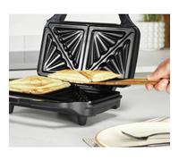 Salter EK6344MBLK Kuro XL 2 Slice Sandwich Toaster - Black