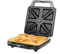 Salter Sandwich Toaster - Non-Stick Deep Fill Toastie Maker, Cook 4 Toasted Sandwiches, 30% Bigger Toasties, Extra Thick 4 Slice Grill Press, Automatic Temperature Control, Easy Clean, 1600W