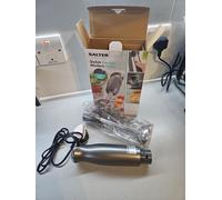Salter EK4248GUNMETAL Cosmos Hand Blender, 2 Speed Settings, 400 W, Detachable Stainless Steel Rod & Blades, Ideal For Soups, Smoothies & Sauces, Gunmetal Grey/Silver