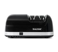 Salter 728 BKXR Electric Knife Sharpener - Two Stage Sharpening, Diamond Coating, Kitchen Knife & Blade Sharpener, Alternative Whetstone Tool, Safety Non-Slip Feet, Removable Magnet Catches Shavings