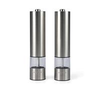 Salter Silver Electronic Salt and Pepper Mill Set - Size: 5 x 23 x 5cm - Wilko