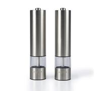 Salter Silver Electronic Salt and Pepper Mill Set - Size: 5 x 23 x 5cm - Wilko