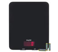 Salter Electronic Kitchen Scale - Digital Baking Scale, 10kg Capacity, Food Weighing Scale, Easy Clean Glass Platform, Add & Weigh Tare Function, Measure Liquids, Easy Read LCD Display