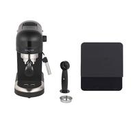 Salter Espirista & Coffee Scale Set - 1.4 L BPA-Free Ground Coffee Machine, 3kg Cap. 0.1g Precision Scale with Timer, Single/Double Function, Milk Frother, 15-Bar Italian Pressure, Rechargeable, Black