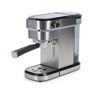 Salter Espresso Machine, 20 Bar, Stainless Steel | Single Or Double Shot, Ground Coffee Use, Milk Frothing Wand, 1.1 L Detachable Water Tank, Measuring Spoon, Tamper, Jug