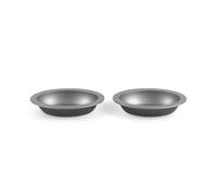Salter Essentials 2-Piece Oval Deep Dish Set - Non-Stick Coating, Set of 2 Pie Dishes, Durable Carbon Steel, Dishwasher Safe, Easy Clean, Made in the UK, Lightweight, PFOA-Free, Air Fryer & Oven Safe