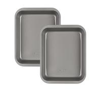 Salter Essentials 36cm Set of 2 Roasting Trays - Non-Stick Carbon Steel Rectangular Roasting Pans, Durable & Lightweight Oven Trays, PFOA-Free, Dishwasher Safe & Easy to Clean