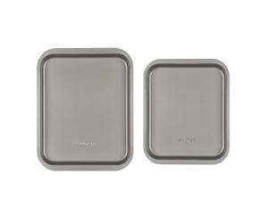 Salter Essentials Baking Tray Set - 31cm & 35cm Non-Stick Oven Trays, Durable Carbon Steel Baking Sheets, Lightweight, PFOA-Free, Dishwasher Safe & Easy to Clean