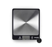 Salter Evo Digital Kitchen Scale - Electronic Food Scale, Add & Weigh Multiple Ingredients, 6kg Capacity, Aquatronic For Measuring Liquids, Easy Read LCD Display, Includes Battery, 1241A BKDR