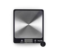Salter Evo Digital Kitchen Scale - Electronic Square Food Scale, Add & Weigh Multiple Ingredients, 6kg Capacity, Aquatronic For Measuring Liquids, E