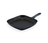 Salter Excellence 28 cm Griddle Pan - Non-Stick Coating, Durable Forged Aluminium, Induction Suitable, Thermo Collar, Turns Red at Optimum Temperature, Heat-Resistant Exterior