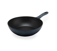 Salter Excellence 28 cm Stir-Fry Pan - Non-Stick Wok, Durable Forged Aluminium, Induction Suitable, Thermo Collar, Turns Red at Optimum Temperature, Heat-Resistant Exterior