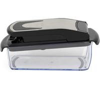 Salter Expert 2-in-1 Food Chopper - Chop & Dice Onions, Vegetables, 2 Interchangeable Stainless Steel Cutting Blades, 10 Year Guarantee, Non-Slip Base, Easy Clean, Compact Food Preparation Utensil