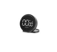 Salter Expert Digital Timer, 99 Min 59 Sec Countdown Count Up | Magnetic Back, Large LED Display, Loud Alarm, 8 x 8 cm, For Cooking, Classroom, Workout, Office Timing