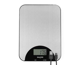 Salter Expert Kitchen Electronic Scale, USB Rechargeable, 5 Kg