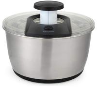 Salter Expert Salad Spinner 6L Bowl with Drainer | One-Hand Pump Operation, Locking Pump For Compact Storage, Non-Slip Silicone Base, Rinse And Drain In Bowl, Family Size