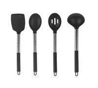Salter Expert Silicone Utensil Set - Includes Ladle, Slotted Spoon, Solid Spoon & Spatula, Heat-Resistant, Non-Stick Kitchen Utensils, Dishwasher Safe Cooking Tools