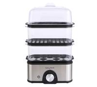 Salter Food Steamer 3-Tier Electric 3L Healthy Cooking Oil Free Vegetable Meals