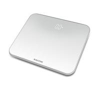 Salter Ghost Bathroom Scales, White LED Digital Electronic Scale for Precise Weighing, Super Clear Toughened Glass Platform, Step-On for Instant...