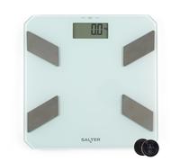 Salter Glass Analyser Bathroom Scale ? Electronic Digital Bodyweight, Body Fat, Body Water Scale, 180kg/23st 3lb, LCD Easy To Read Display, 9 User