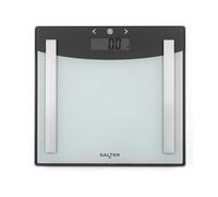 Salter Glass Analyser Bathroom Scale - Electronic Digital Bodyweight, Body Fat Scale, 180kg/28st 3lb, Athlete Mode, LCD Easy To Read Display, Step On Instant Readings, Includes Carpet Feet & Batteries
