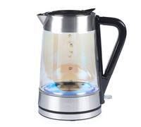 EK5078IR Glass Electric Kettle with Iridescent Finish, 1.7 L Capacity, Limescale Filter, Easy-Fill Lid, for Left & Right Handed Users, Colour