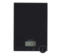 Salter Glass Electronic Kitchen Scale - Digital Baking Scale, Add & Weigh Tare Function, LCD Display, Measures Liquids, 5kg Capacity, Easy to Clean, Cooking, Electronic Food Scale, SA00450BCFEU12
