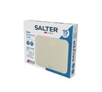Salter Halo Electronic Scale LED Display 180kg Capacity StepOn Cream Glass