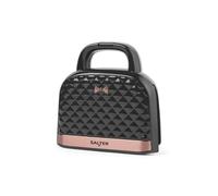 Salter Sandwich Toaster - Handbag Shape Toastie Maker, Non-Stick, Deep Fill Snack Maker, Cook 2 Toasted Sandwiches, 4 Slice Grill Press, Automatic Temperature Control, Cool Touch Handle, 750W, EK3677