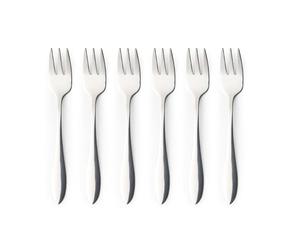 Salter Harrogate Dessert Fork Set of 12 - 18/0 Stainless Steel Cake Forks, 19cm Height, Pastry Cutlery Set, Mirror Polish Finish Flatware, Tableware for Home, Restaurant, Kitchen, Dishwasher Safe